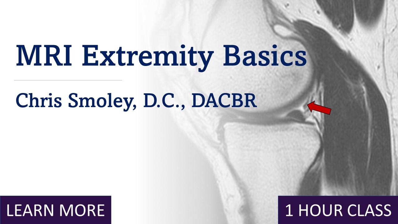 MRI Extremity Basics